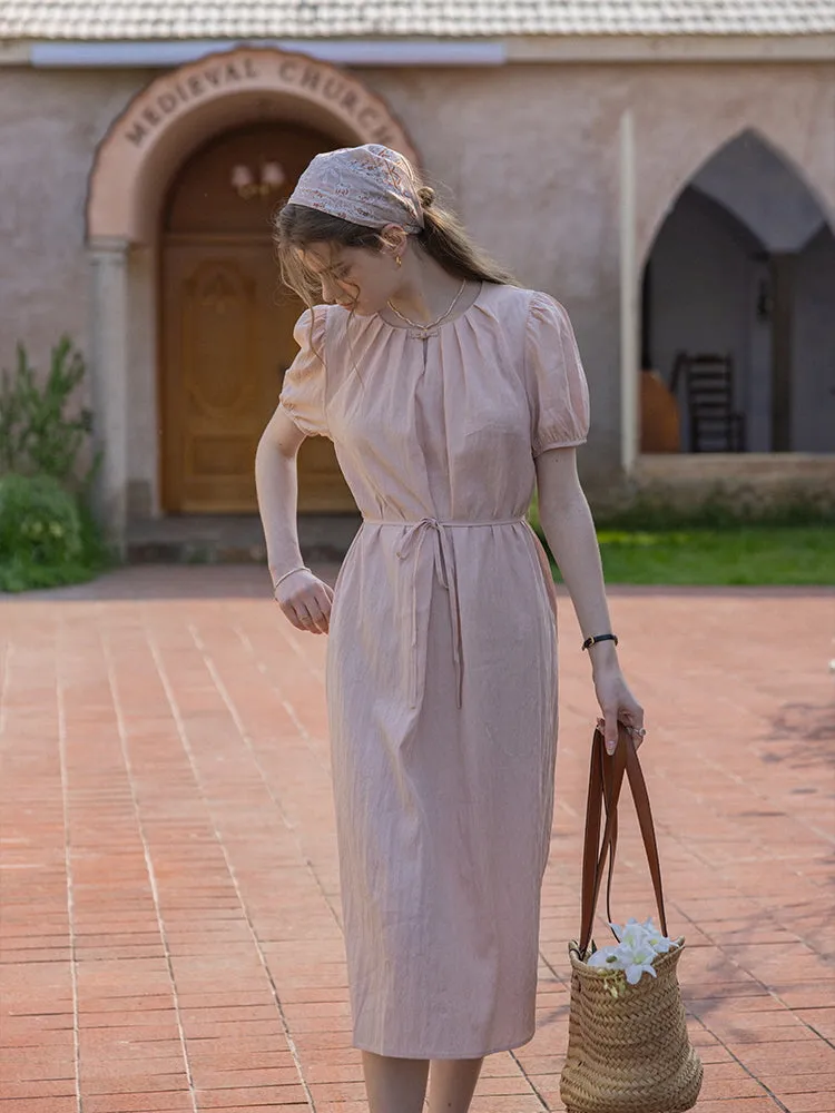 Soft Bloom Midi Dress