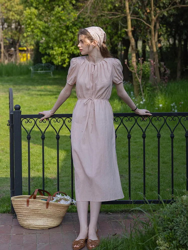 Soft Bloom Midi Dress