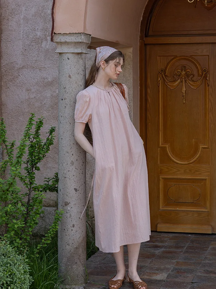Soft Bloom Midi Dress