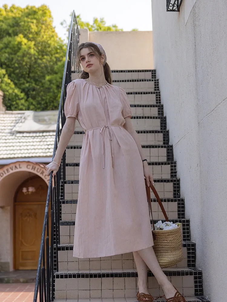 Soft Bloom Midi Dress