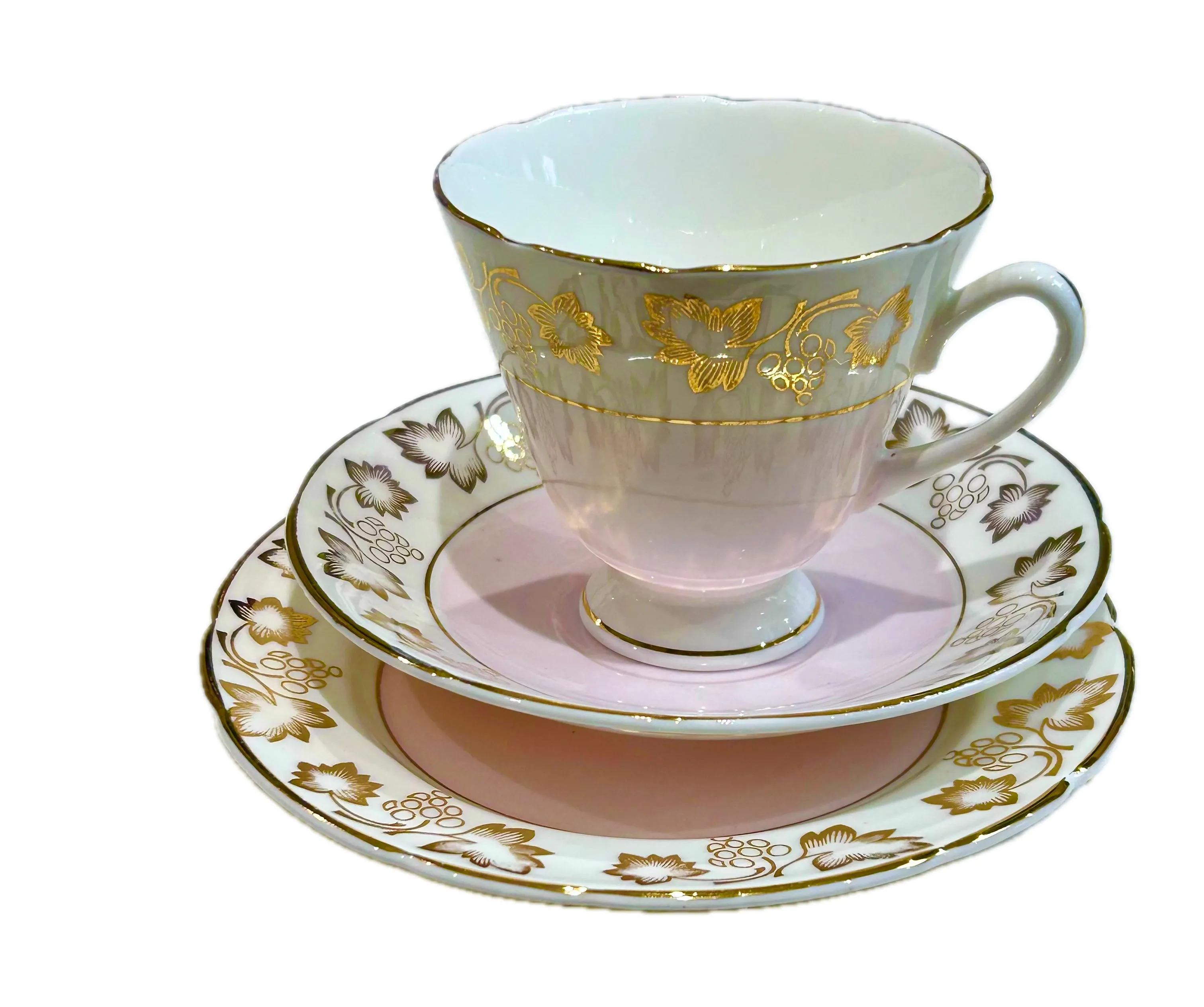 Sold Out - Pink & Gold Teacup Set