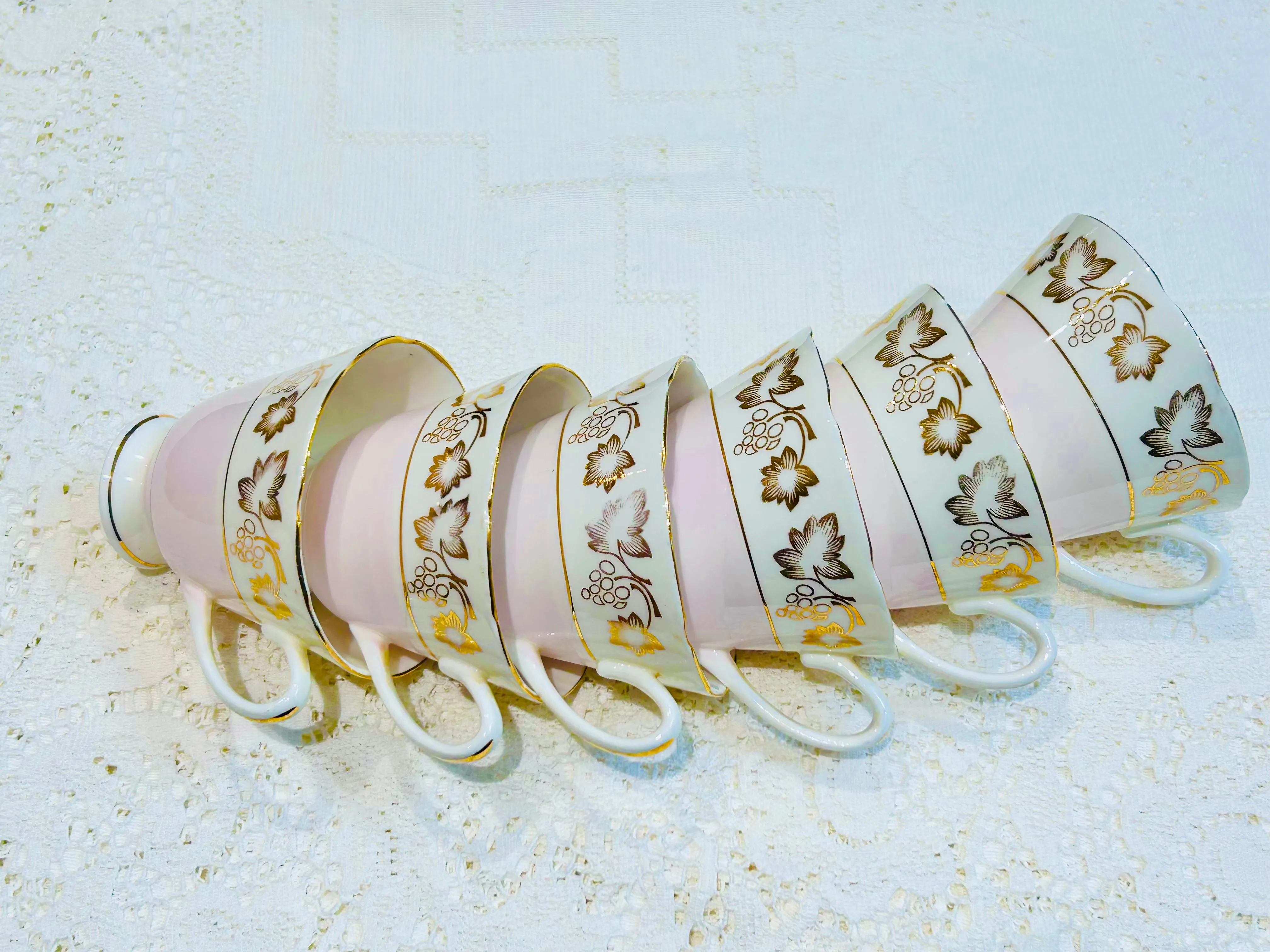 Sold Out - Pink & Gold Teacup Set