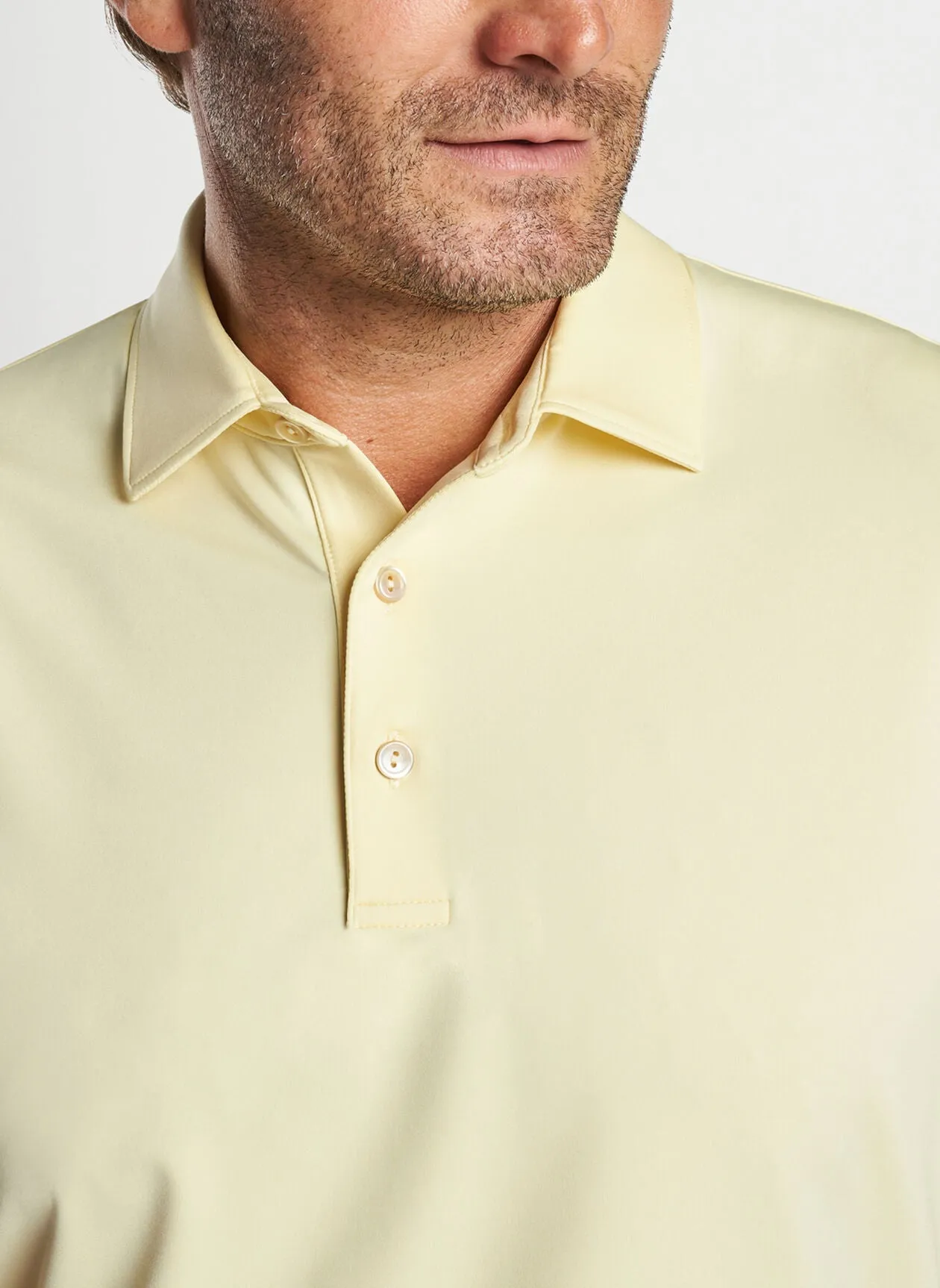 Solid Performance Jersey Polo (Daylight)