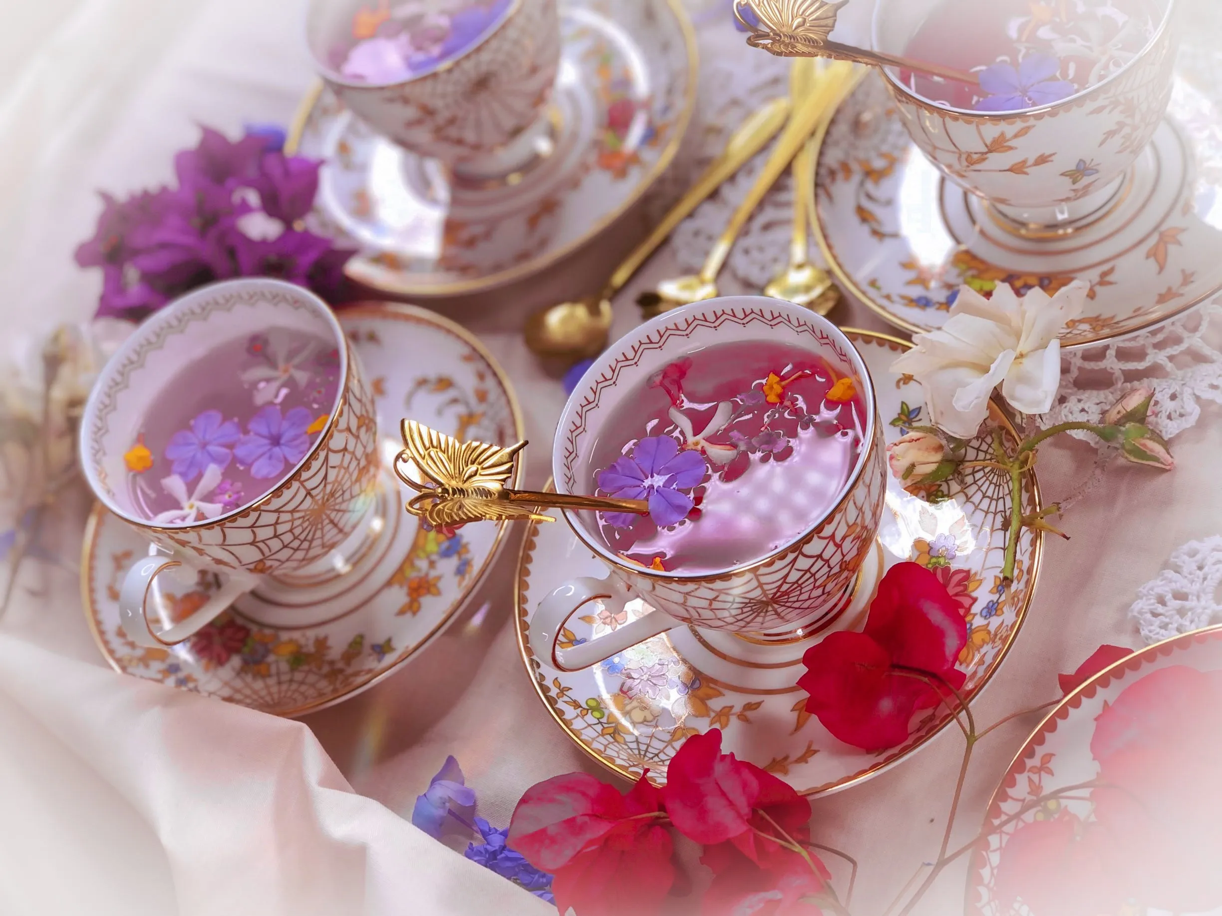 Spiderweb Tea Cup & Saucer Set
