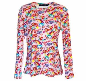 St. Pete Crew Neck Sun Shirt in Pickleball Is Life Pink
