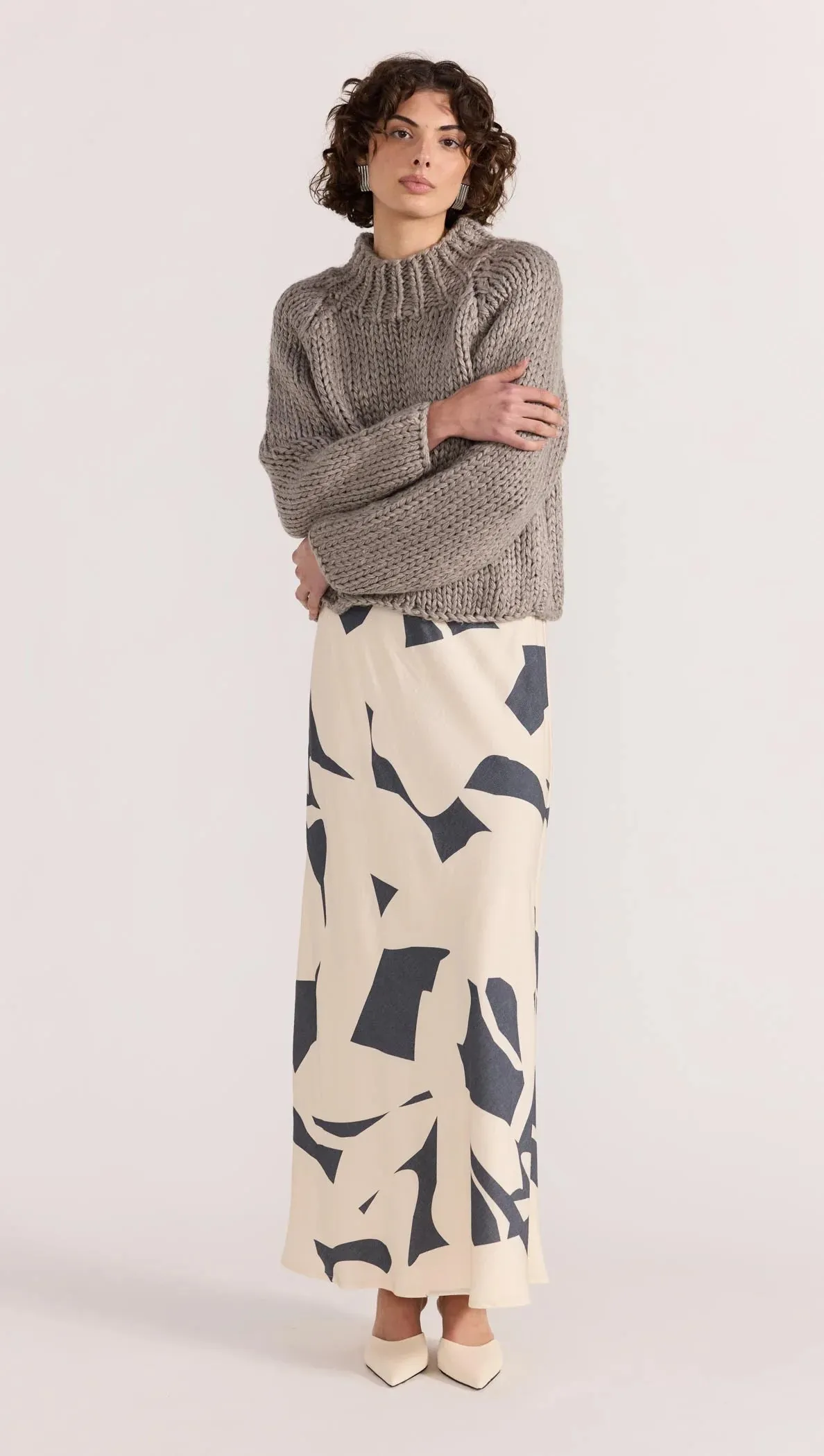 Staple the Label | Aura Bias Midi Skirt