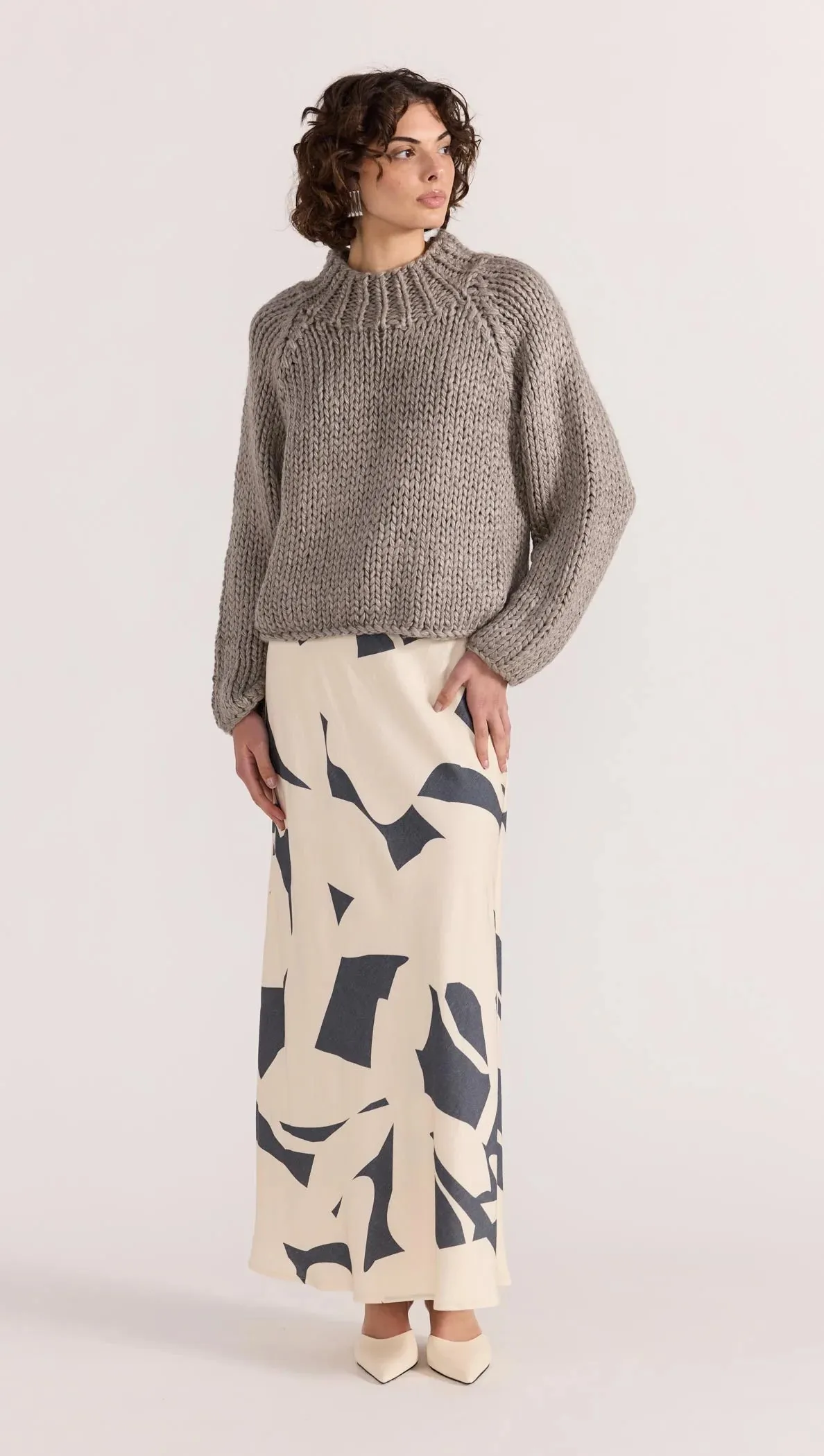 Staple the Label | Aura Bias Midi Skirt