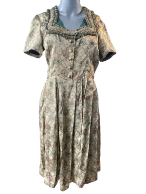 Stephan &. Grabeck Gold Pleated Dress