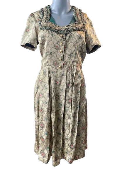 Stephan &. Grabeck Gold Pleated Dress
