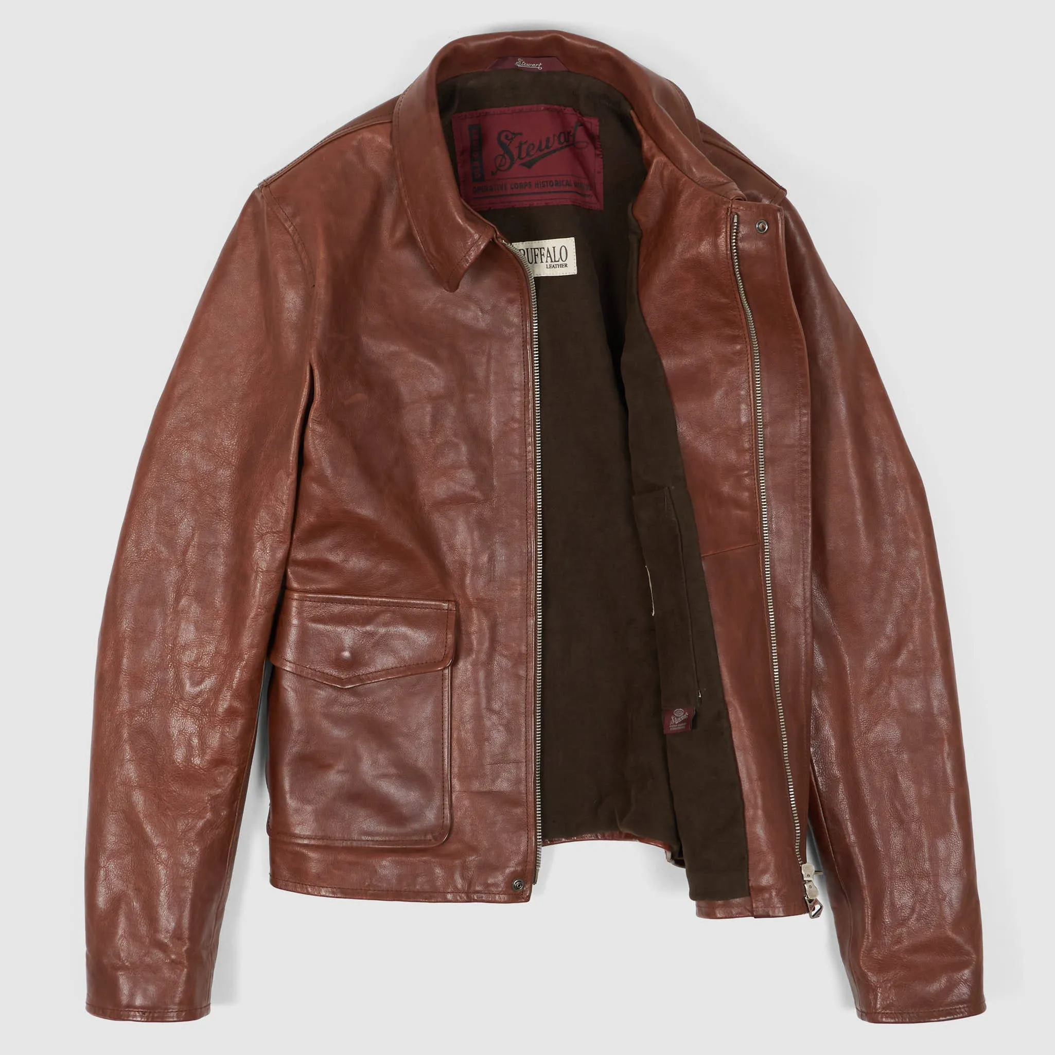 Stewart Buffalo Skipper «Indy» Leather Jacket