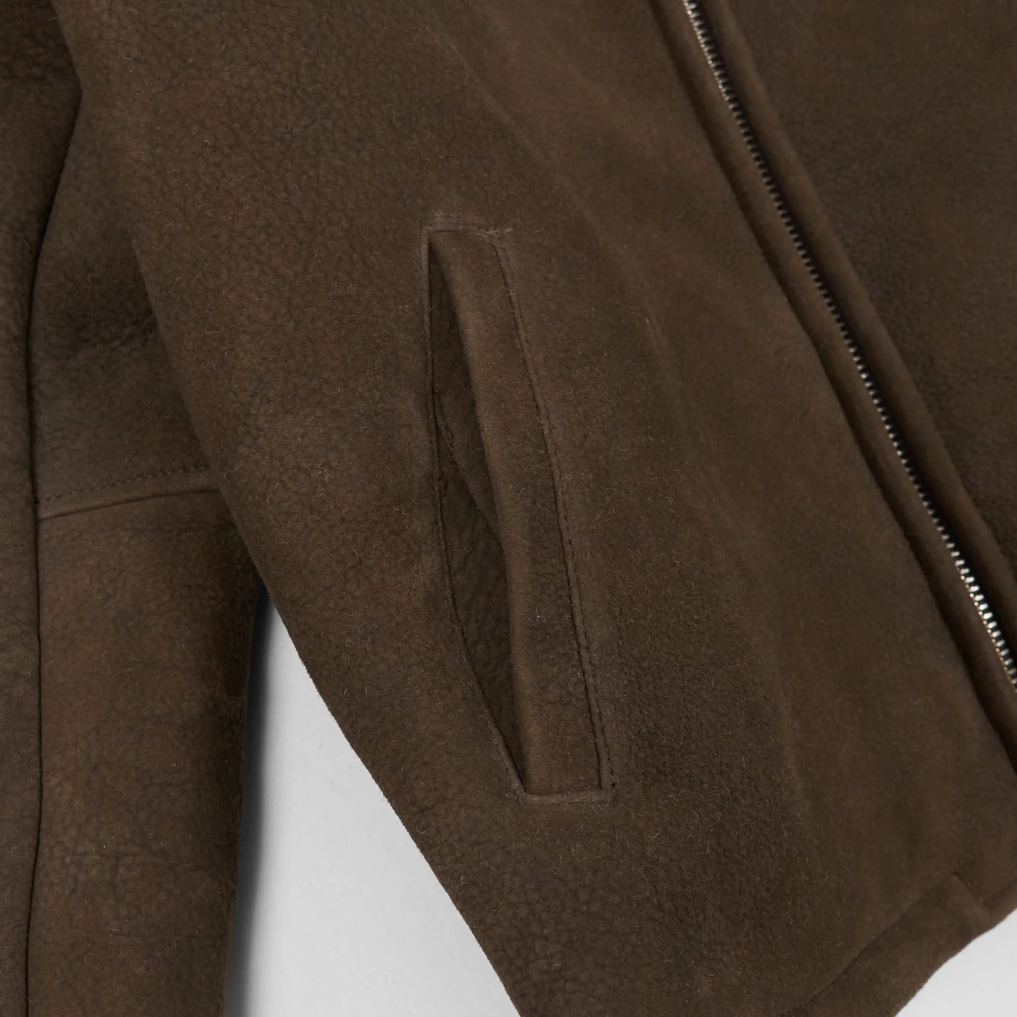 Stewart Half Belt Shearling Jacket