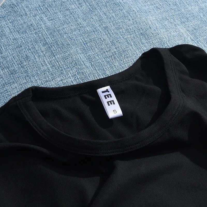 Style D： Enjoy Life Ladies Black T-shirt