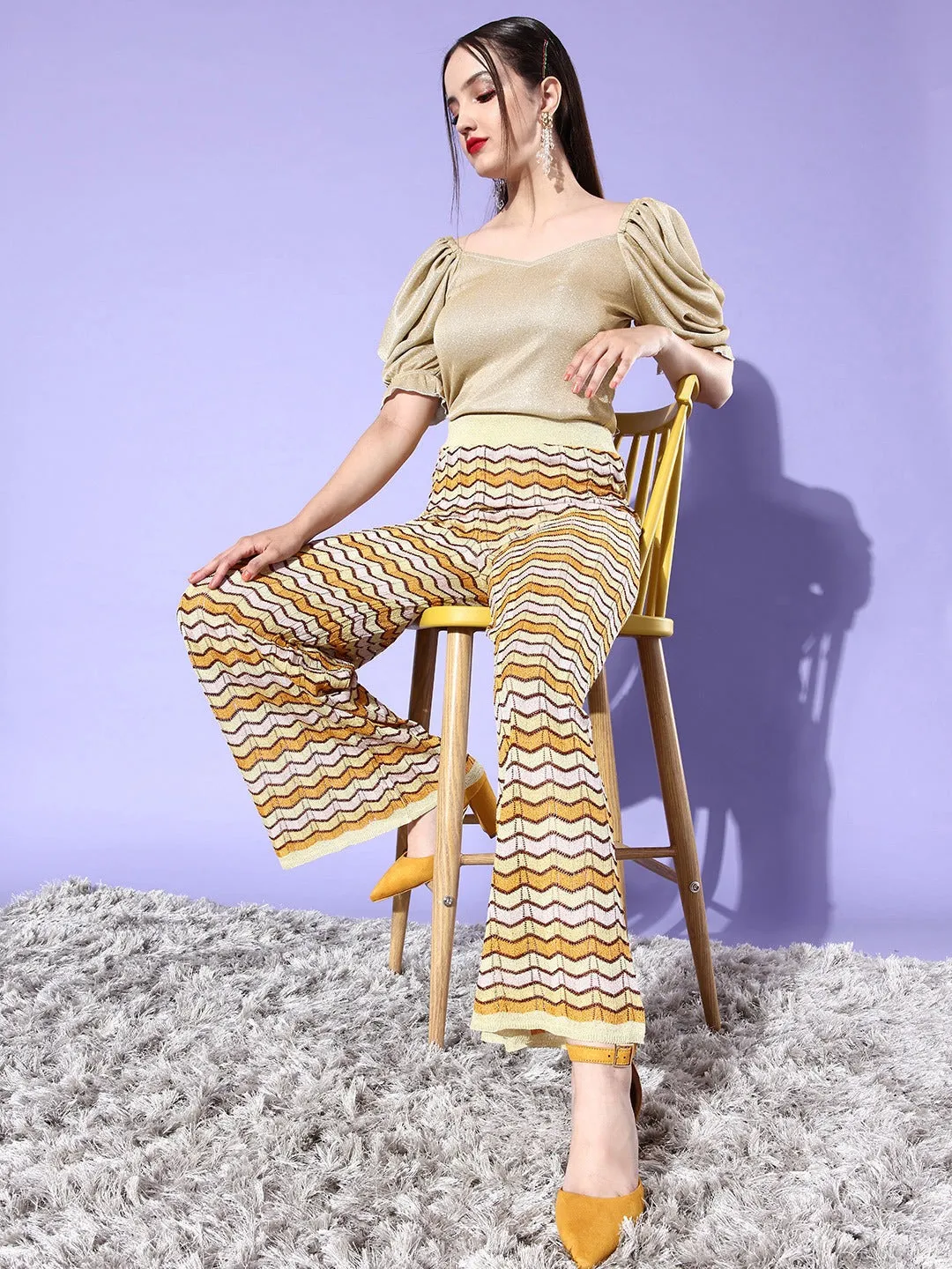 Style Quotient Women Beige Sweetheart Neck Top