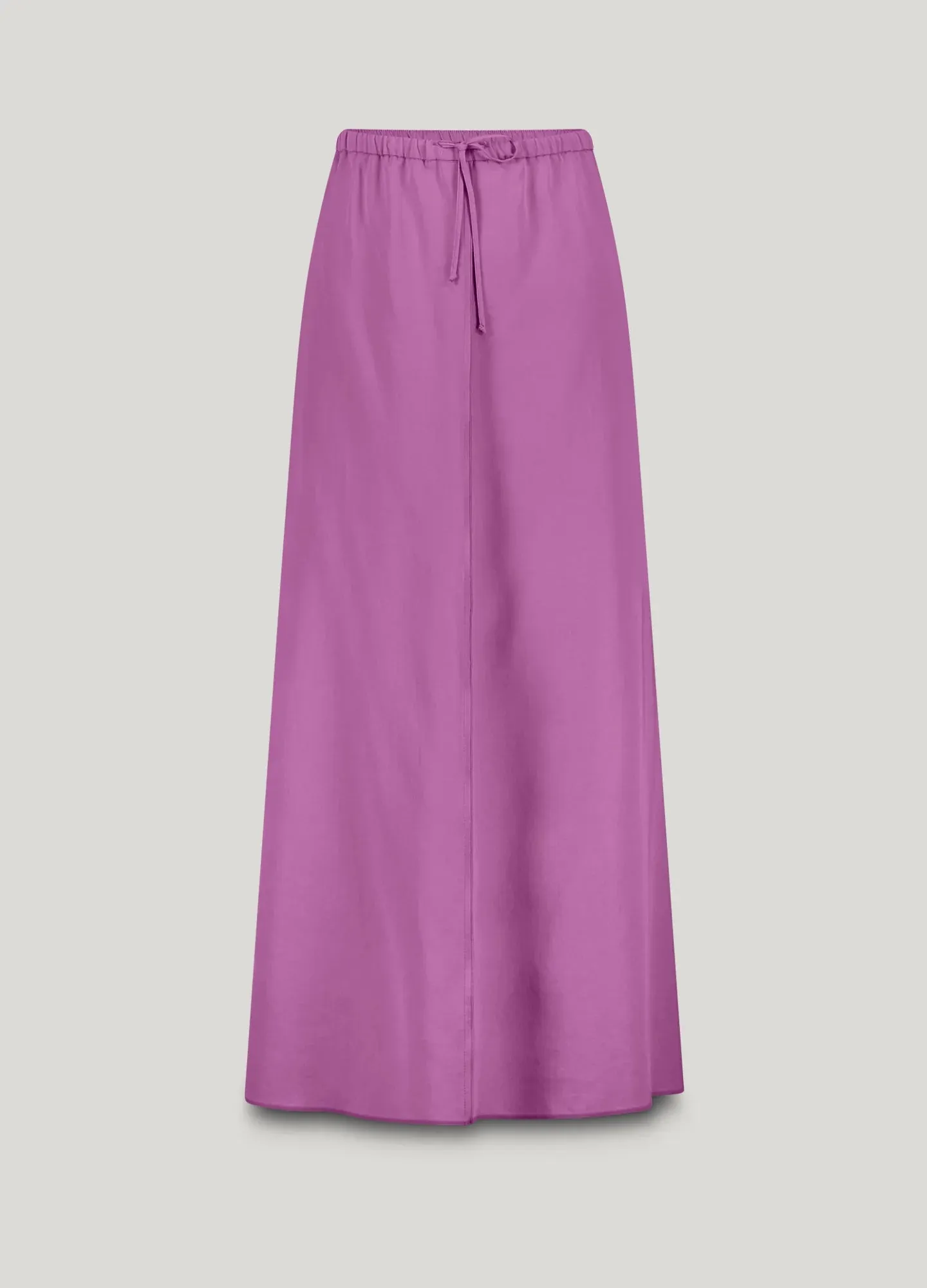 Summum Long Loose Fitting Tencel Skirt in Orchid Pink