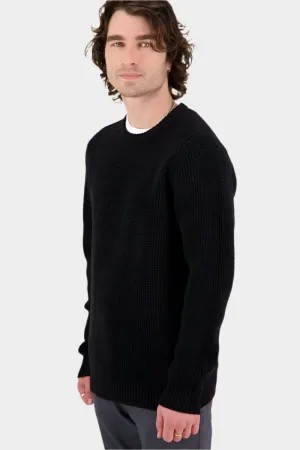 Swanndri Men's Fistral Waffle Knit - Black