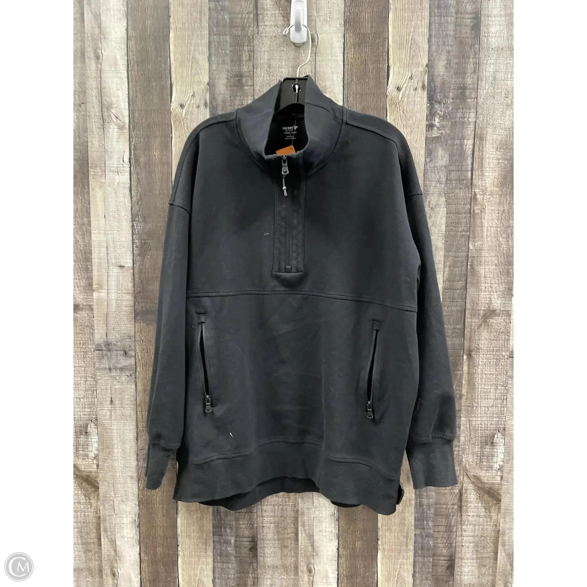 Sweatshirt Collar By Old Navy In Black, Size: L