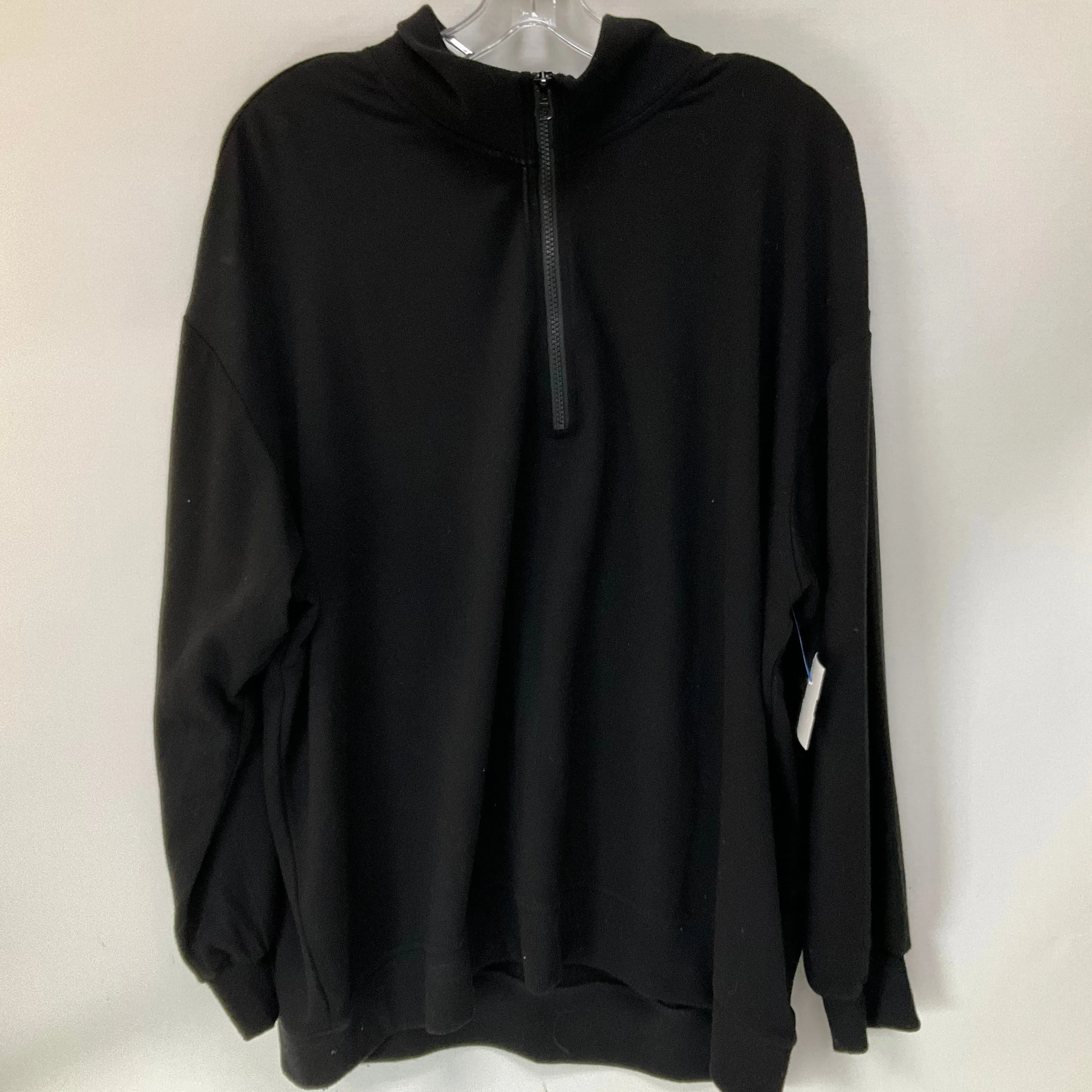 Sweatshirt Collar By Three Dots In Black, Size: Xxl