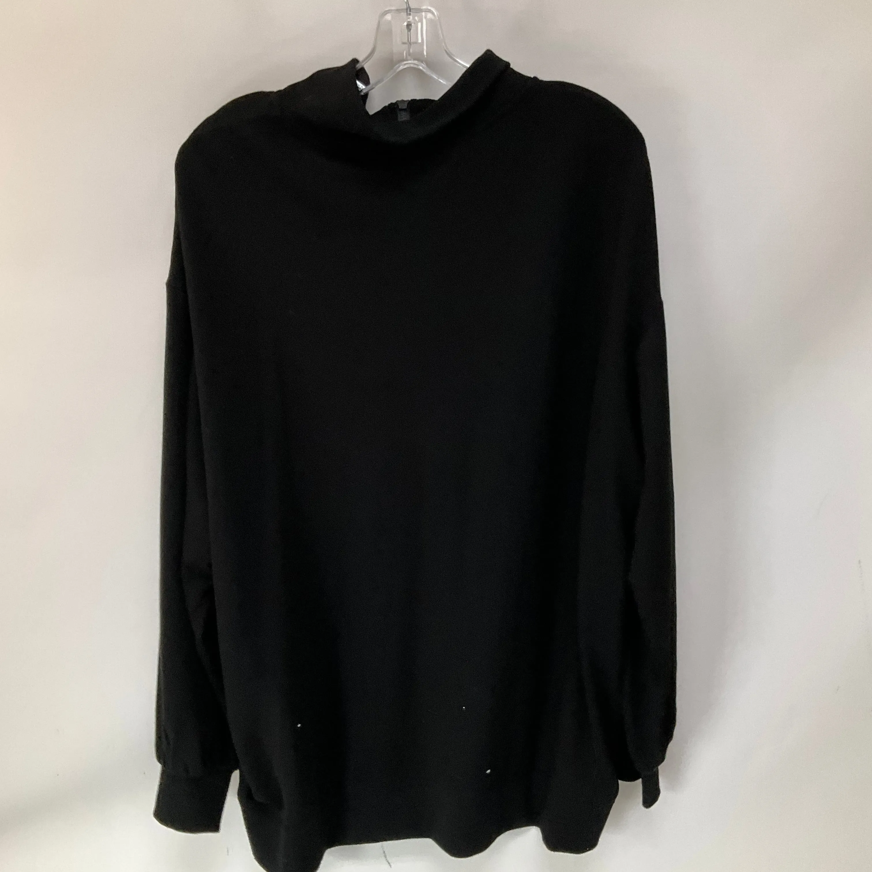 Sweatshirt Collar By Three Dots In Black, Size: Xxl