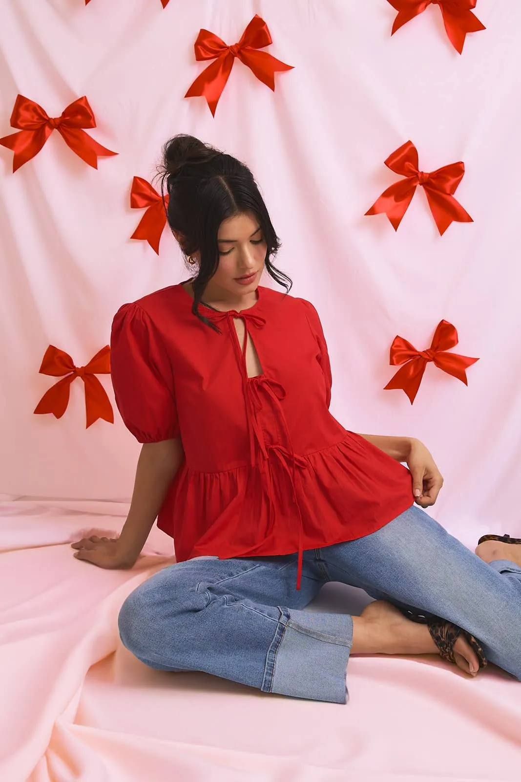 Sweetheart Tie Top