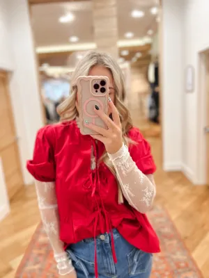 Sweetheart Tie Top