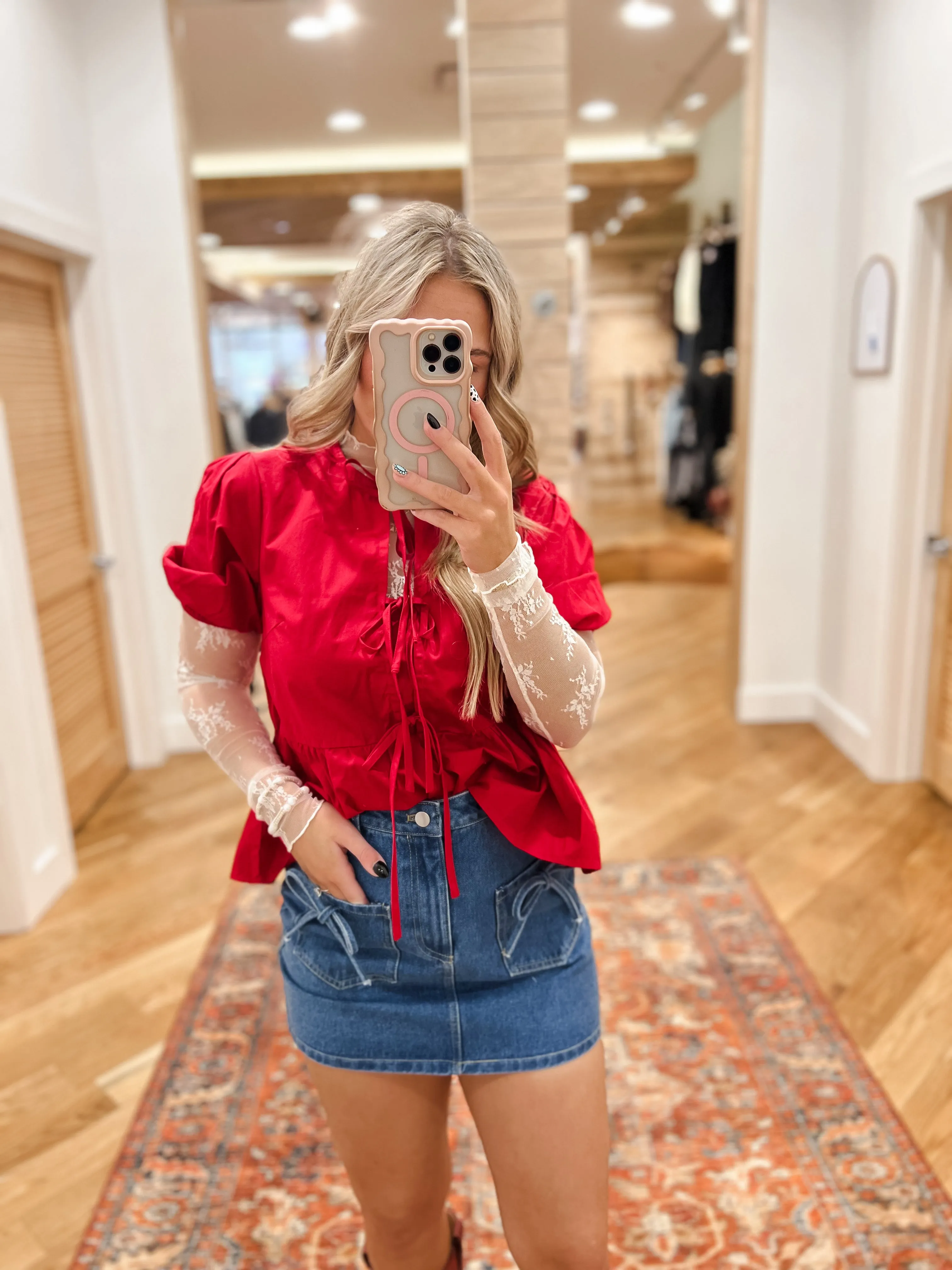 Sweetheart Tie Top