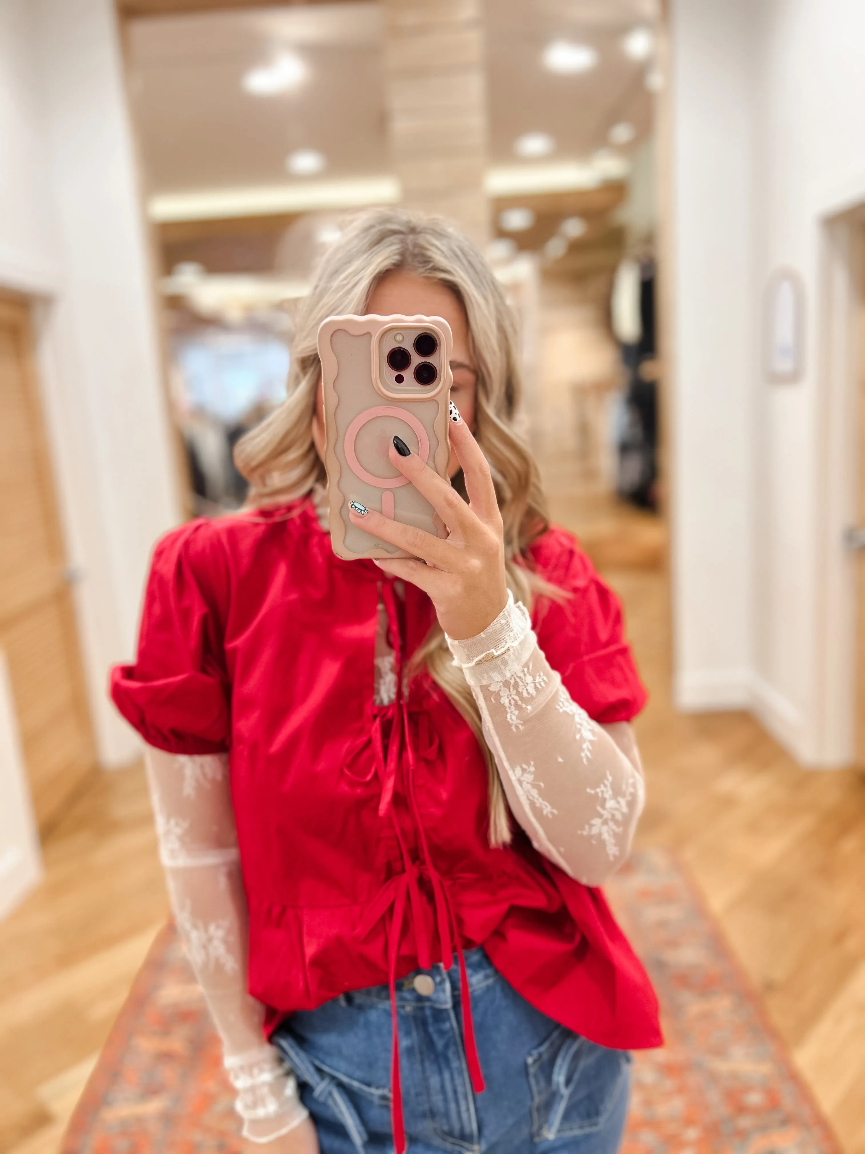 Sweetheart Tie Top