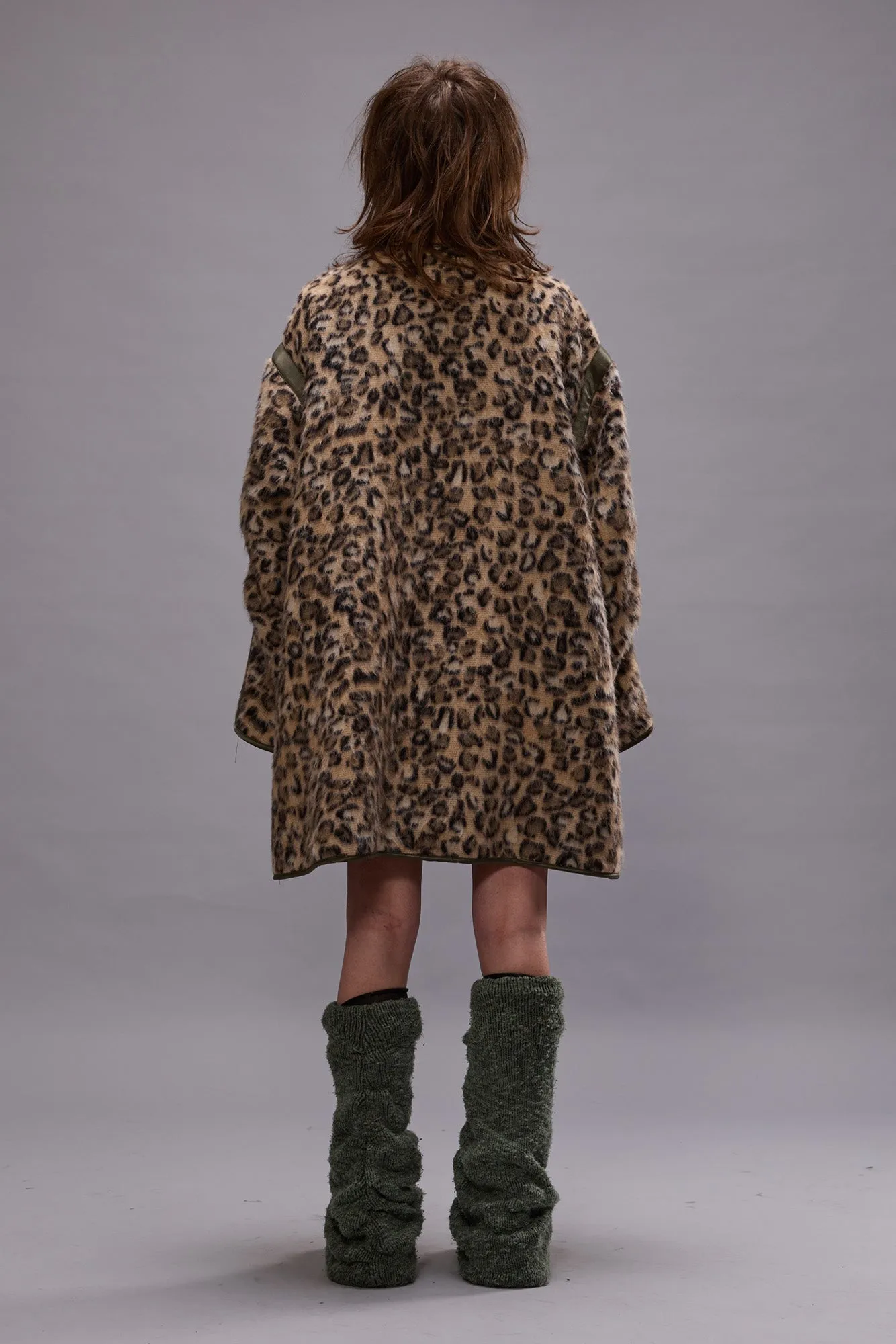 TAPED LINER COAT - WOOLY LEOPARD