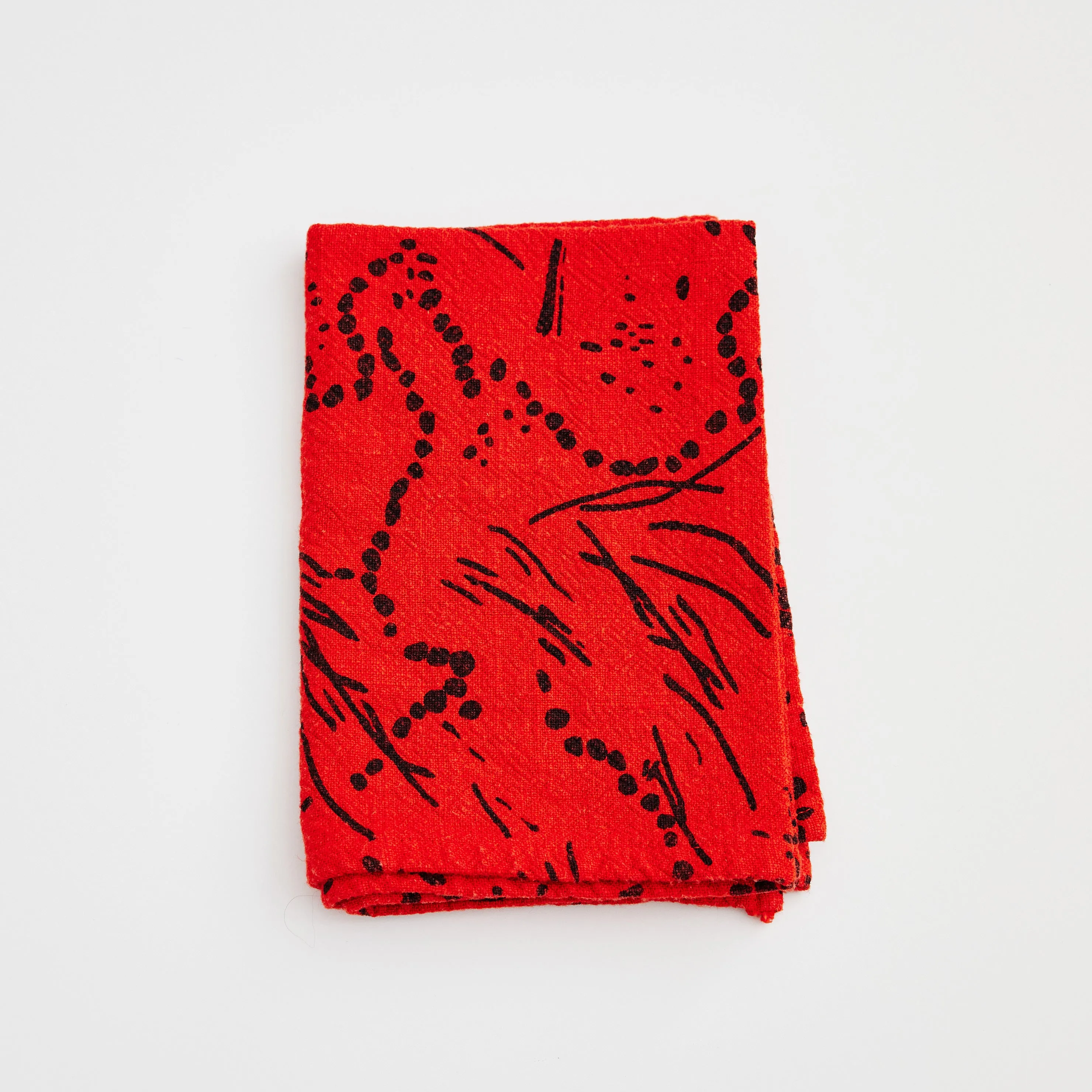 Tea Towel - Drape - Midnight - Tomato