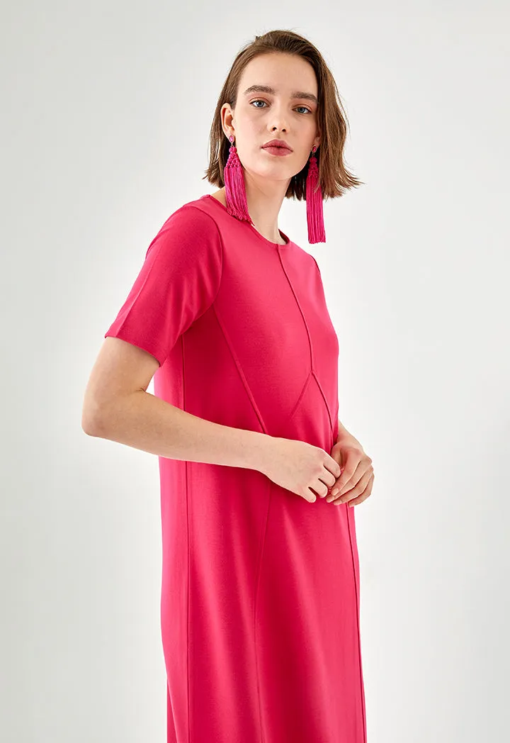 Textured Stitch A-Line Dress