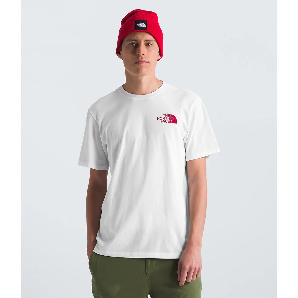 THE NORTH FACE SHORT SLEEVE BOX NSE TEE - TNF WHITE/TNF RED