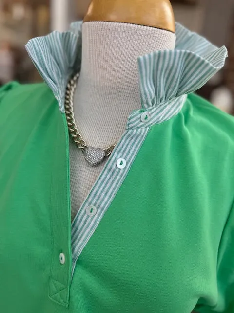 The Pretty Little Polo-Apple Green