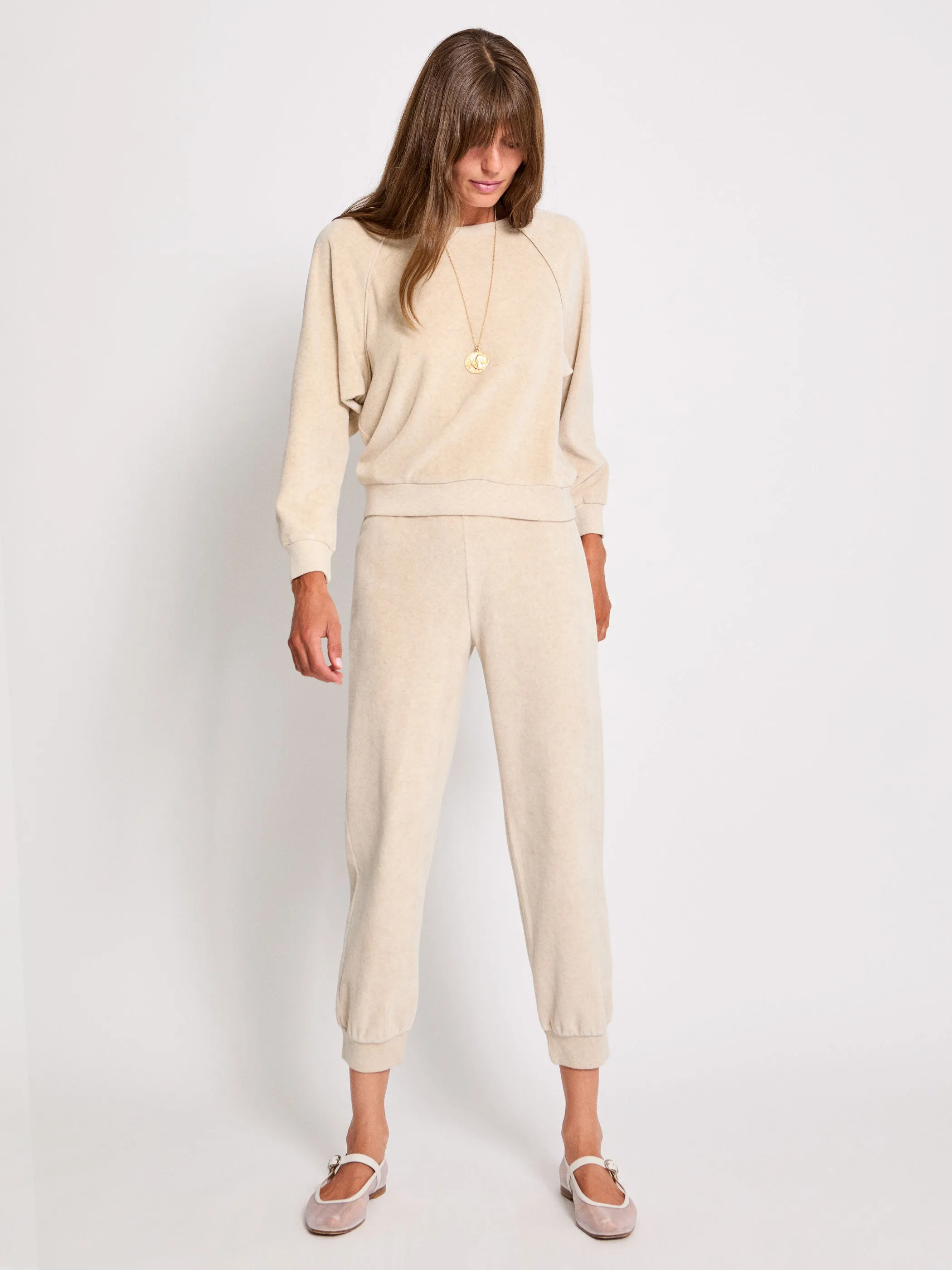 The Tinos Slim Track Pants in Velour