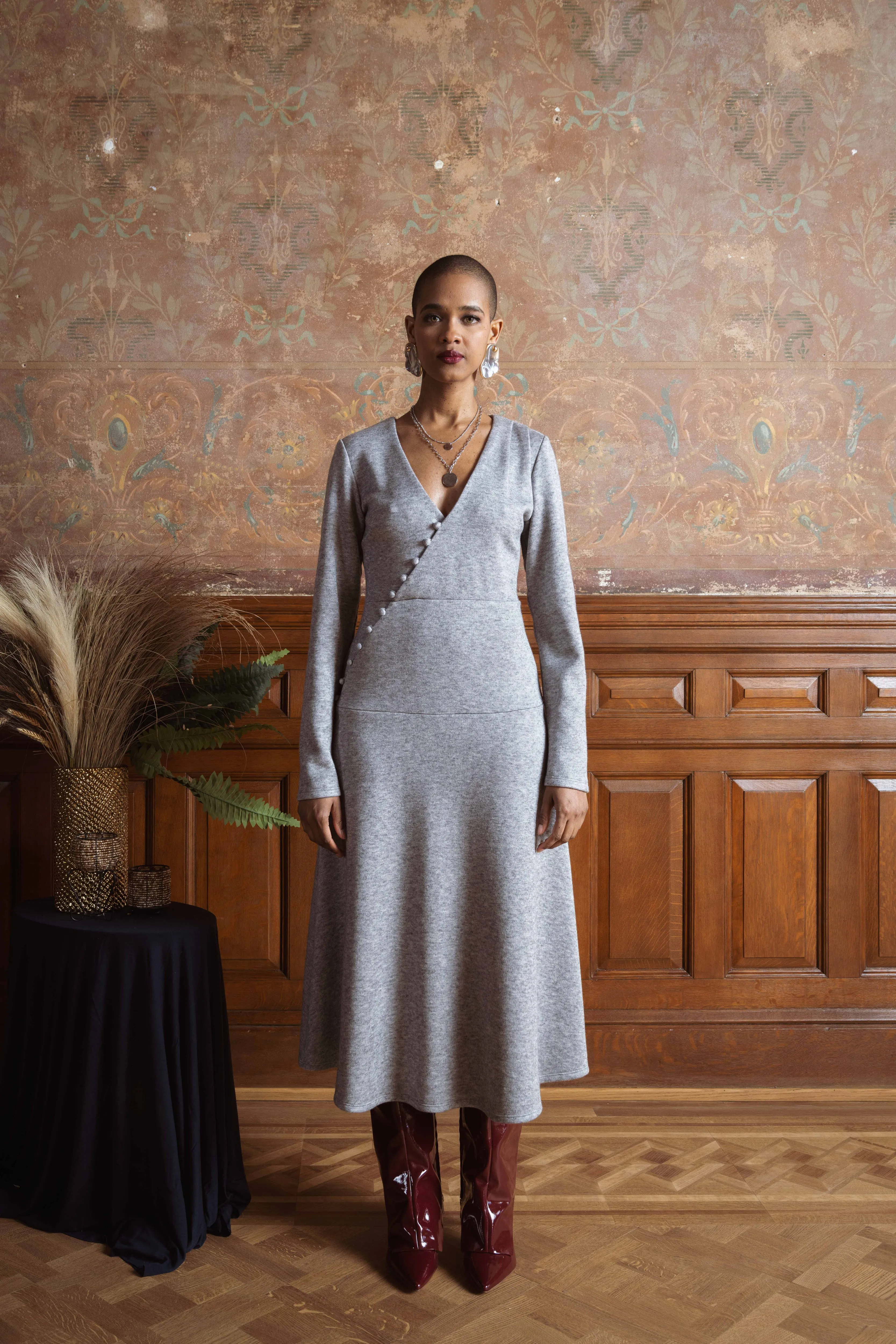 The Ultra Soft Knit Lady-Like Midi Dress