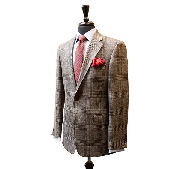 Toby Luper Signature Collection Brown & Grey Glen Check