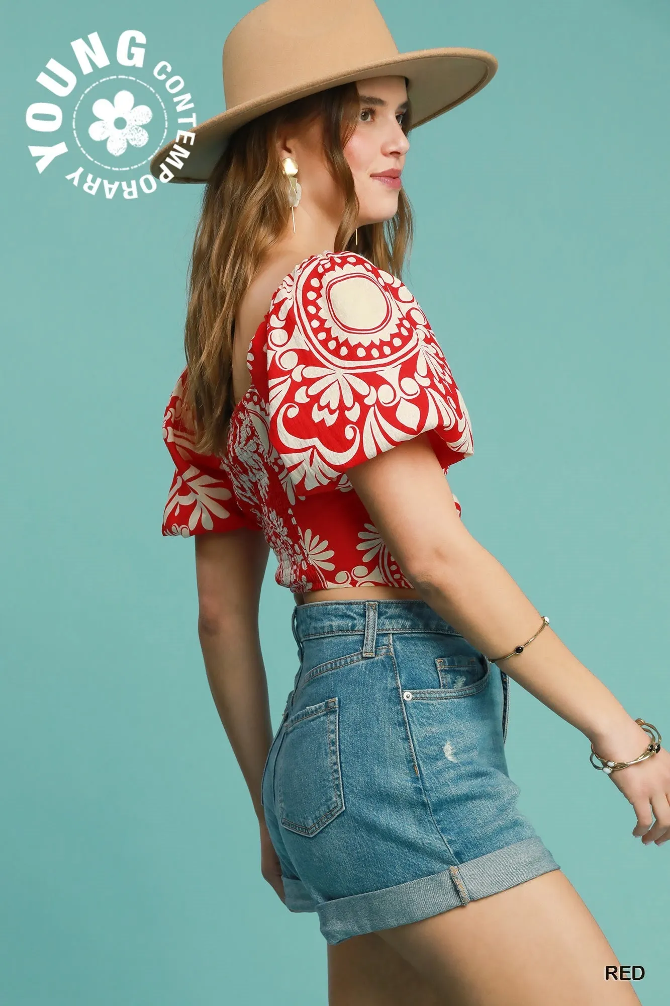 Two Tone Crop Top
