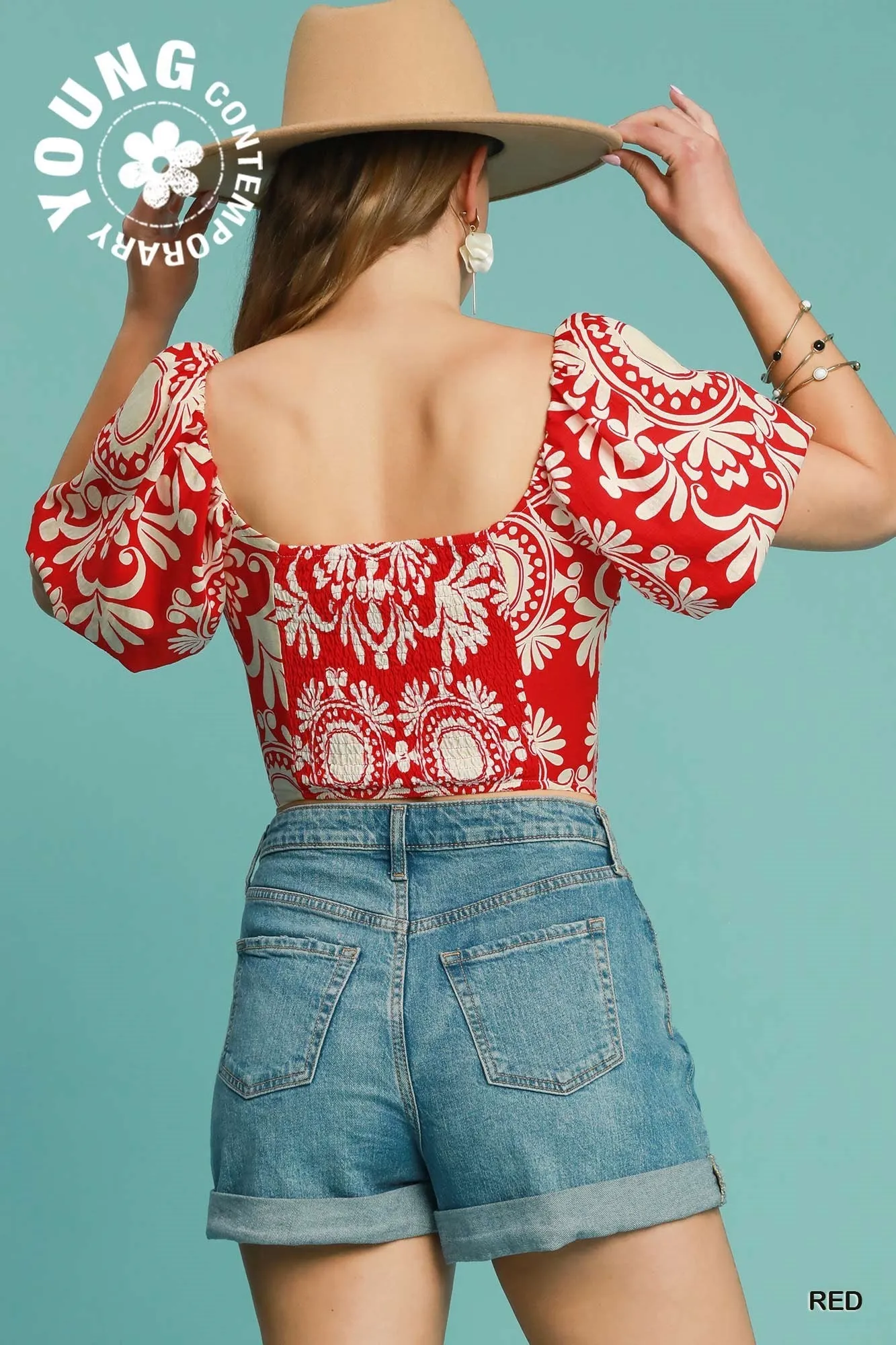Two Tone Crop Top