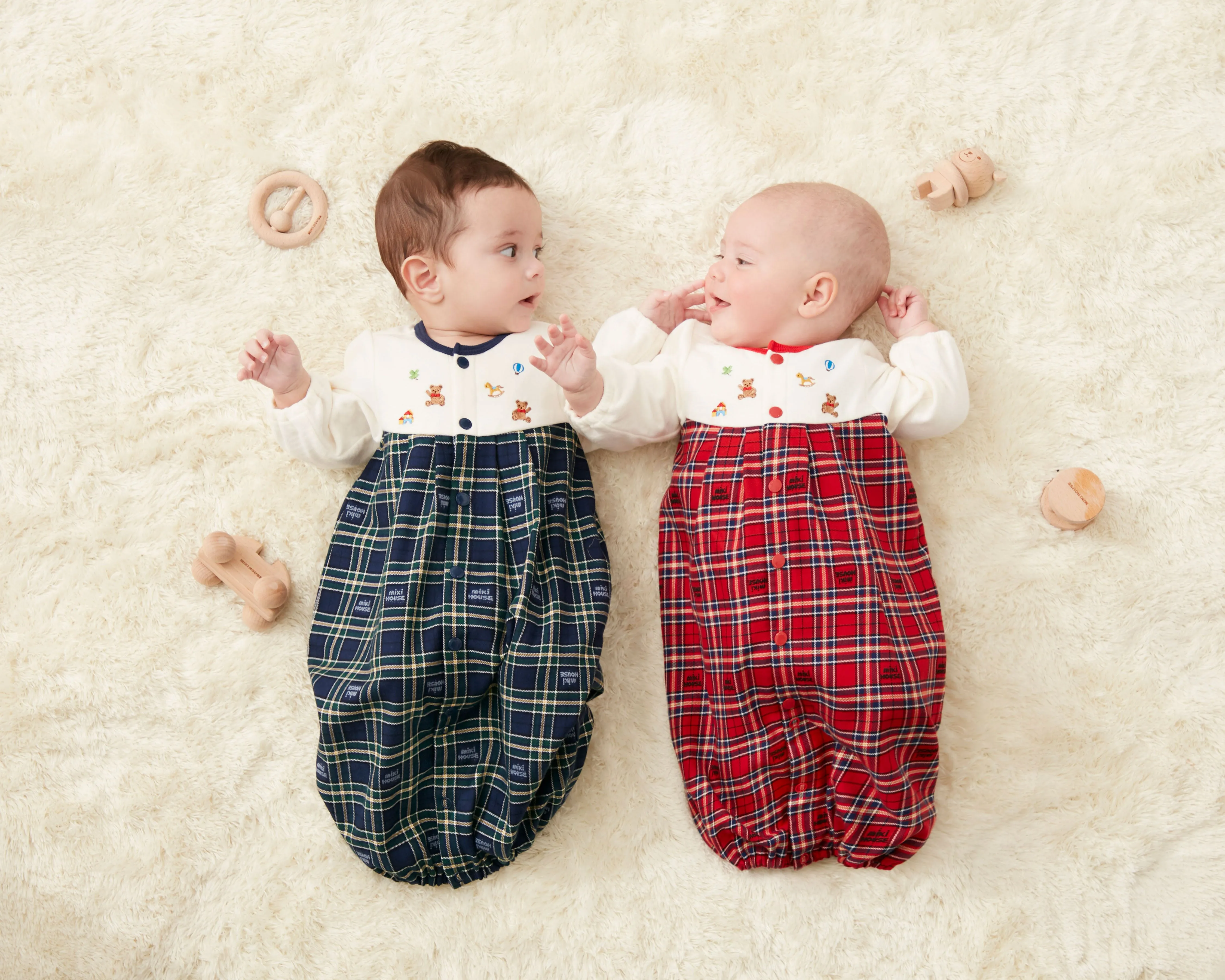 Two-Way Plaid Coverall