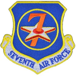 US Military USAF 7th Air Force Shield Patch