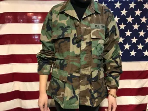 US Military Vintage Camo Ripstop Mens Over Shirt Jacket