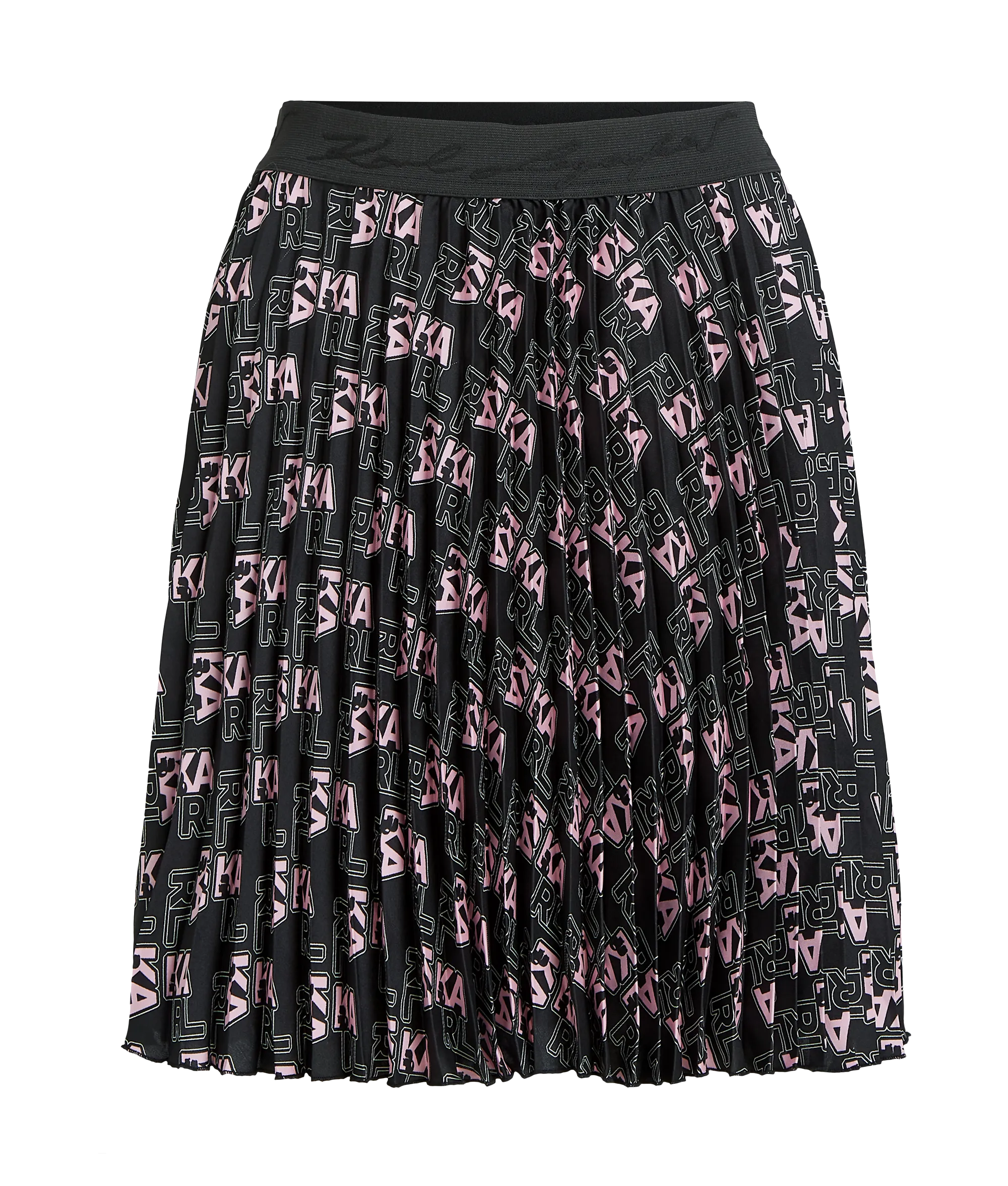 VARSITY AOP PLEATED SHRT SKIRT