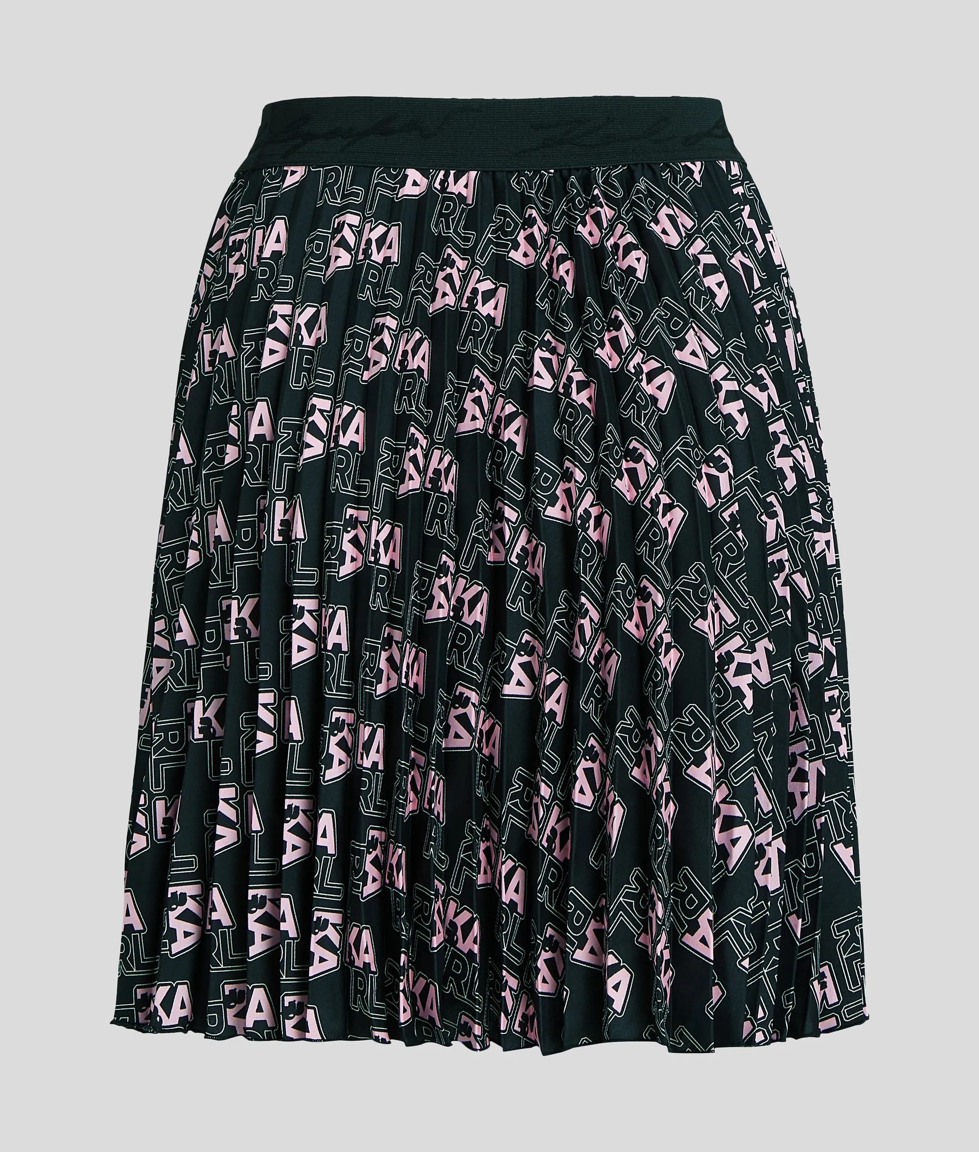 VARSITY AOP PLEATED SHRT SKIRT