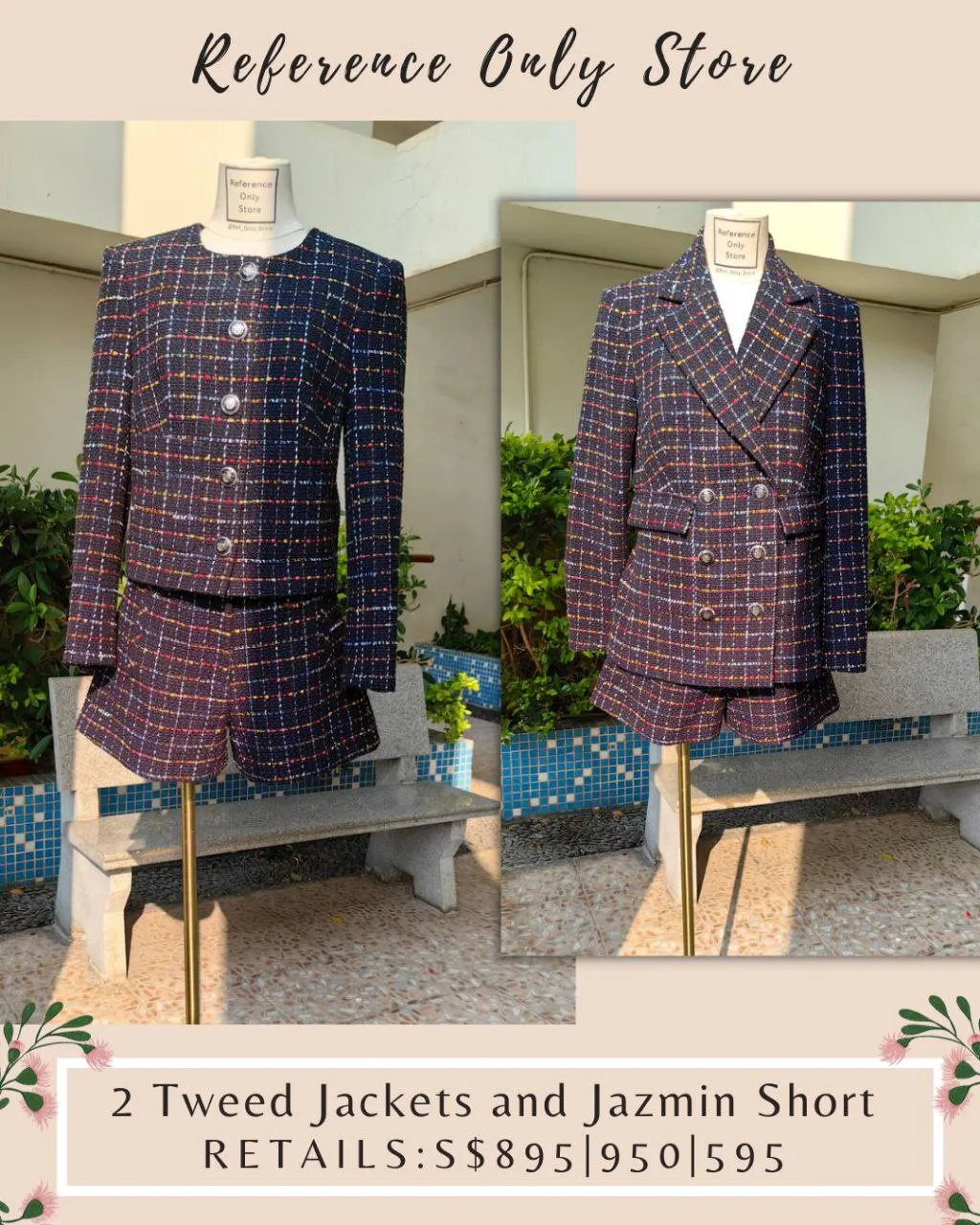 VB 2 Tweed Jackets and Jazmin Shorts