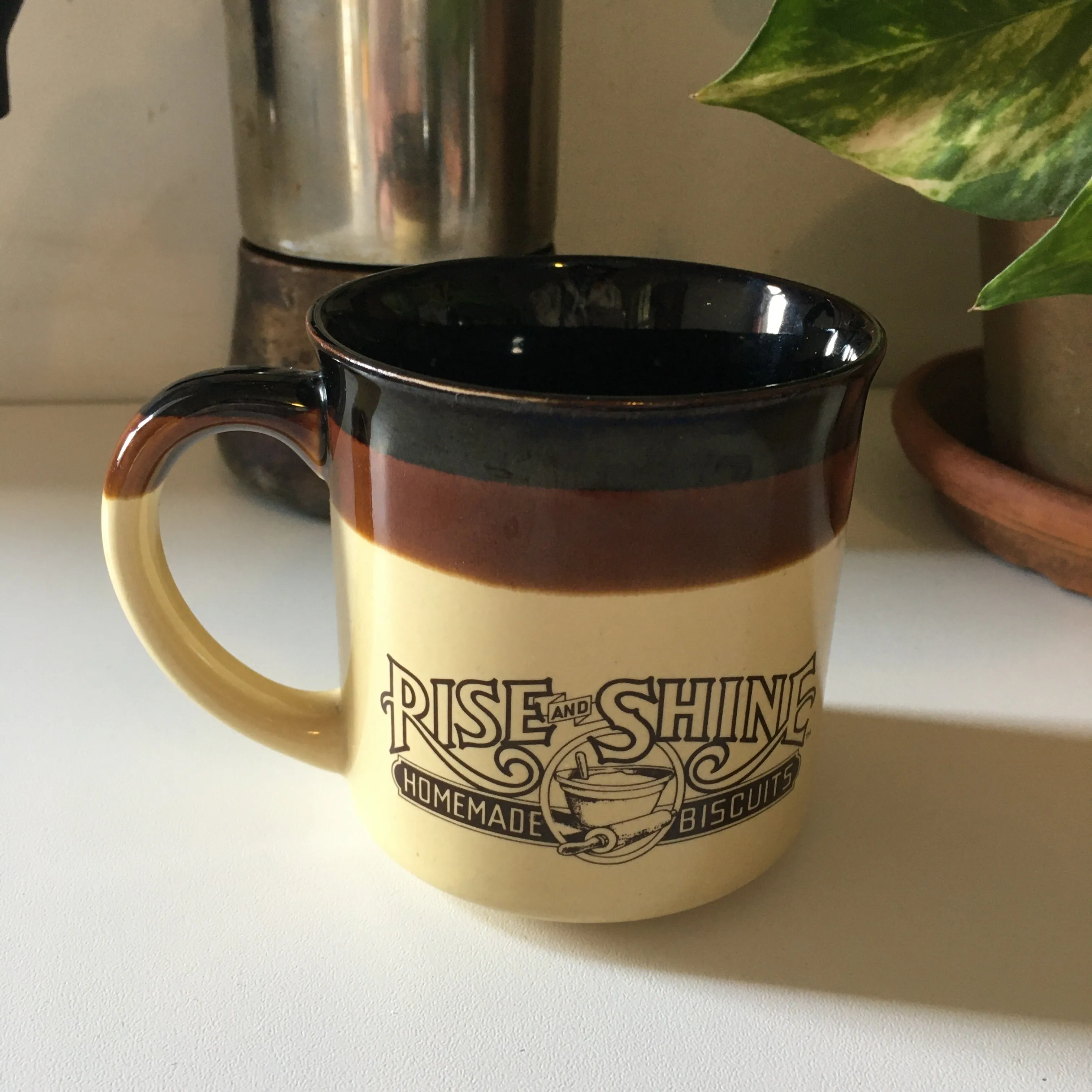 Vintage 1986 Hardee's Rise and Shine Homemade Biscuits Coffee Mug