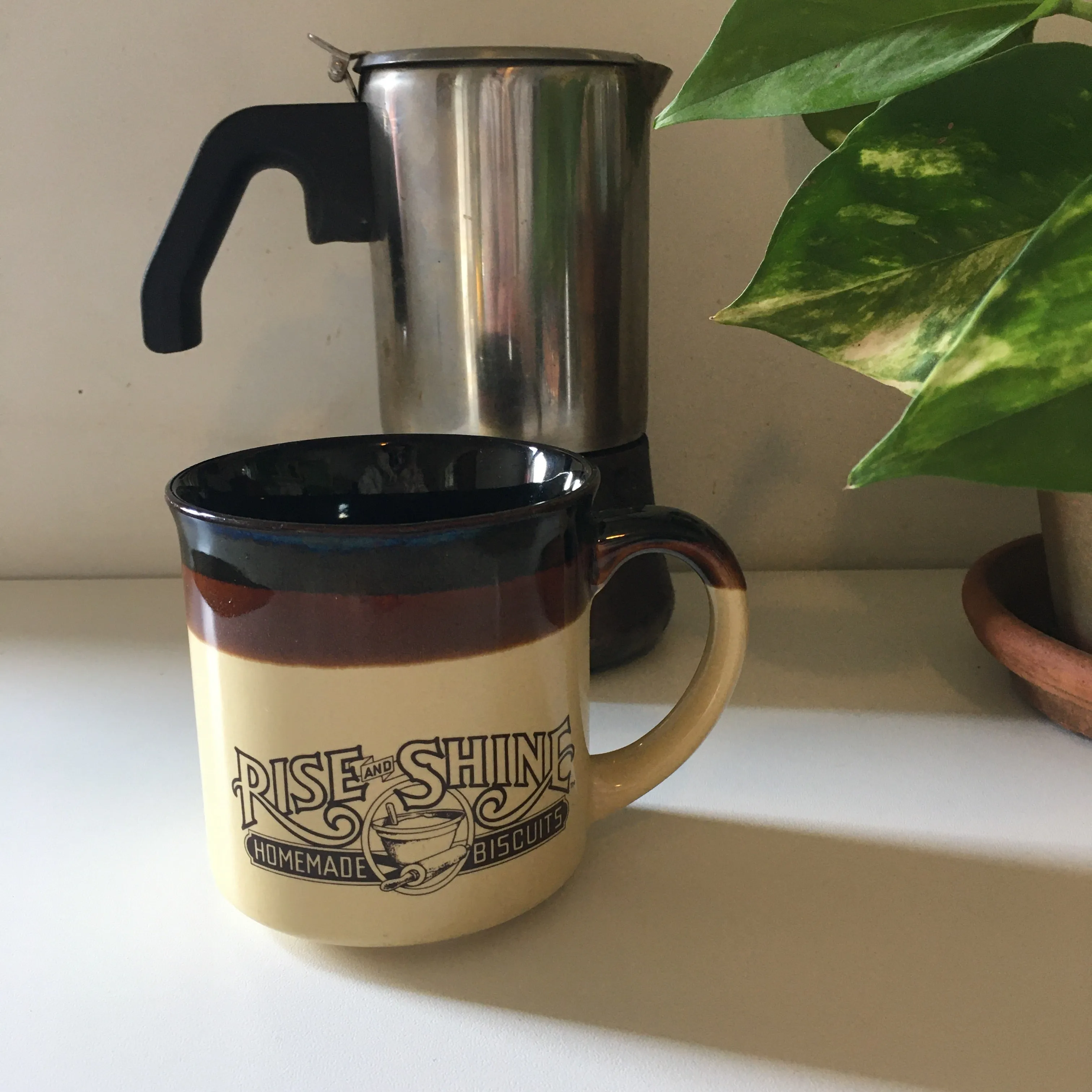 Vintage 1986 Hardee's Rise and Shine Homemade Biscuits Coffee Mug