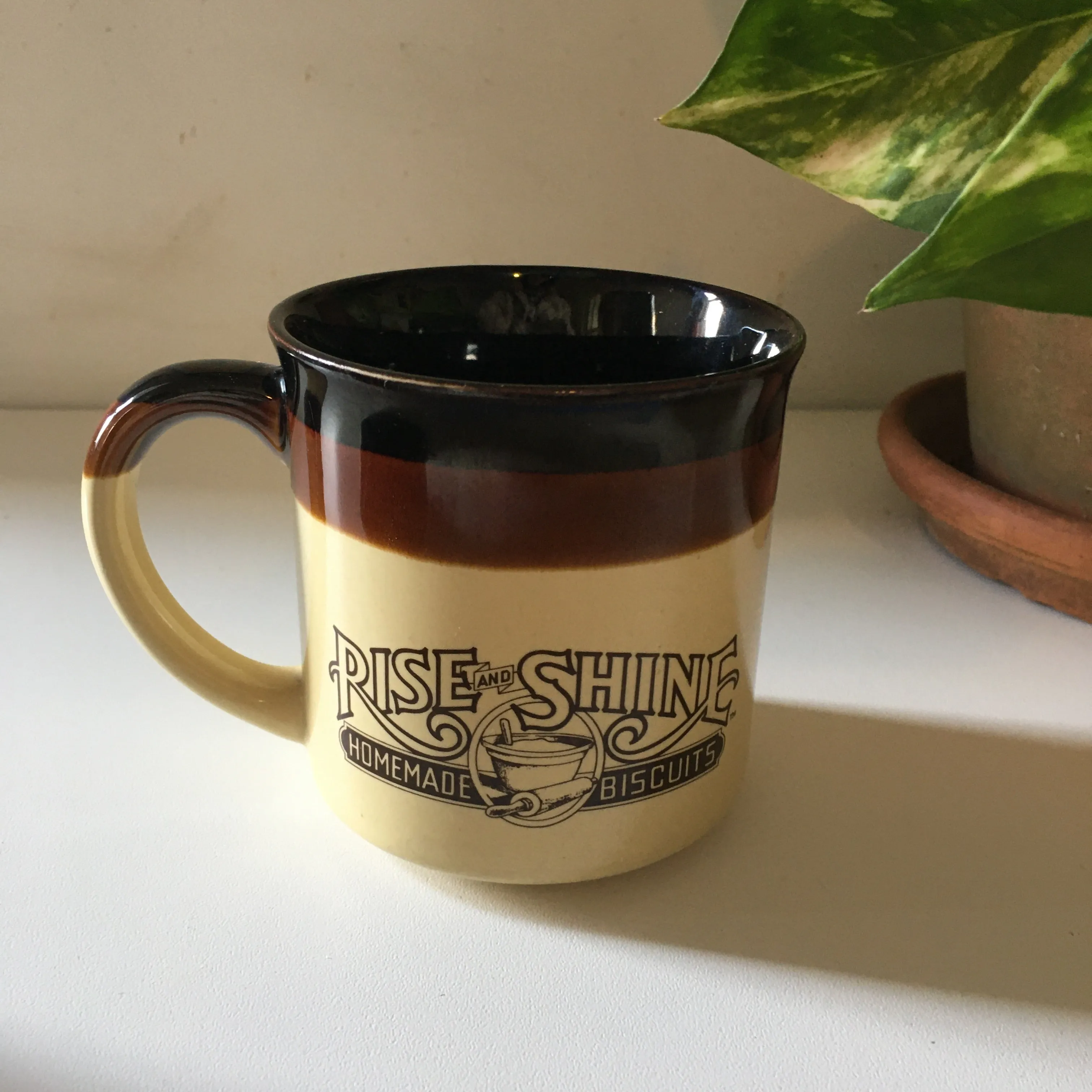 Vintage 1986 Hardee's Rise and Shine Homemade Biscuits Coffee Mug