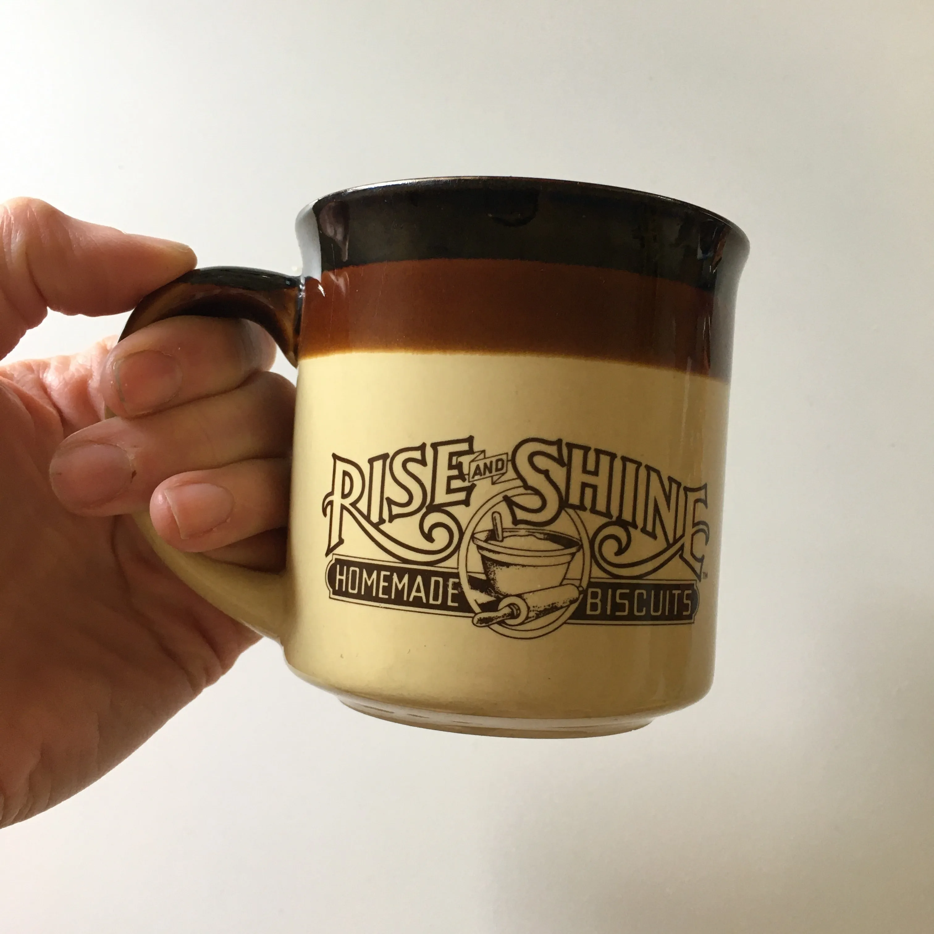 Vintage 1986 Hardee's Rise and Shine Homemade Biscuits Coffee Mug