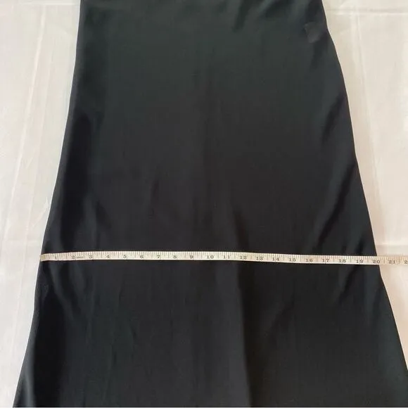 Vintage 1990s Black Sheer Slip Dress Size 4