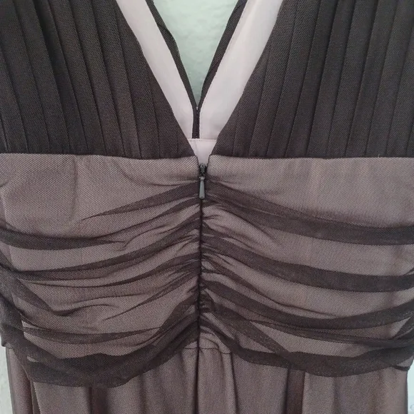 Vintage 90's Mesh Overlay Midi Gown