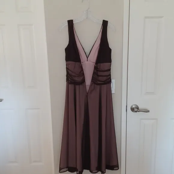 Vintage 90's Mesh Overlay Midi Gown