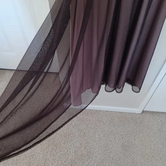 Vintage 90's Mesh Overlay Midi Gown